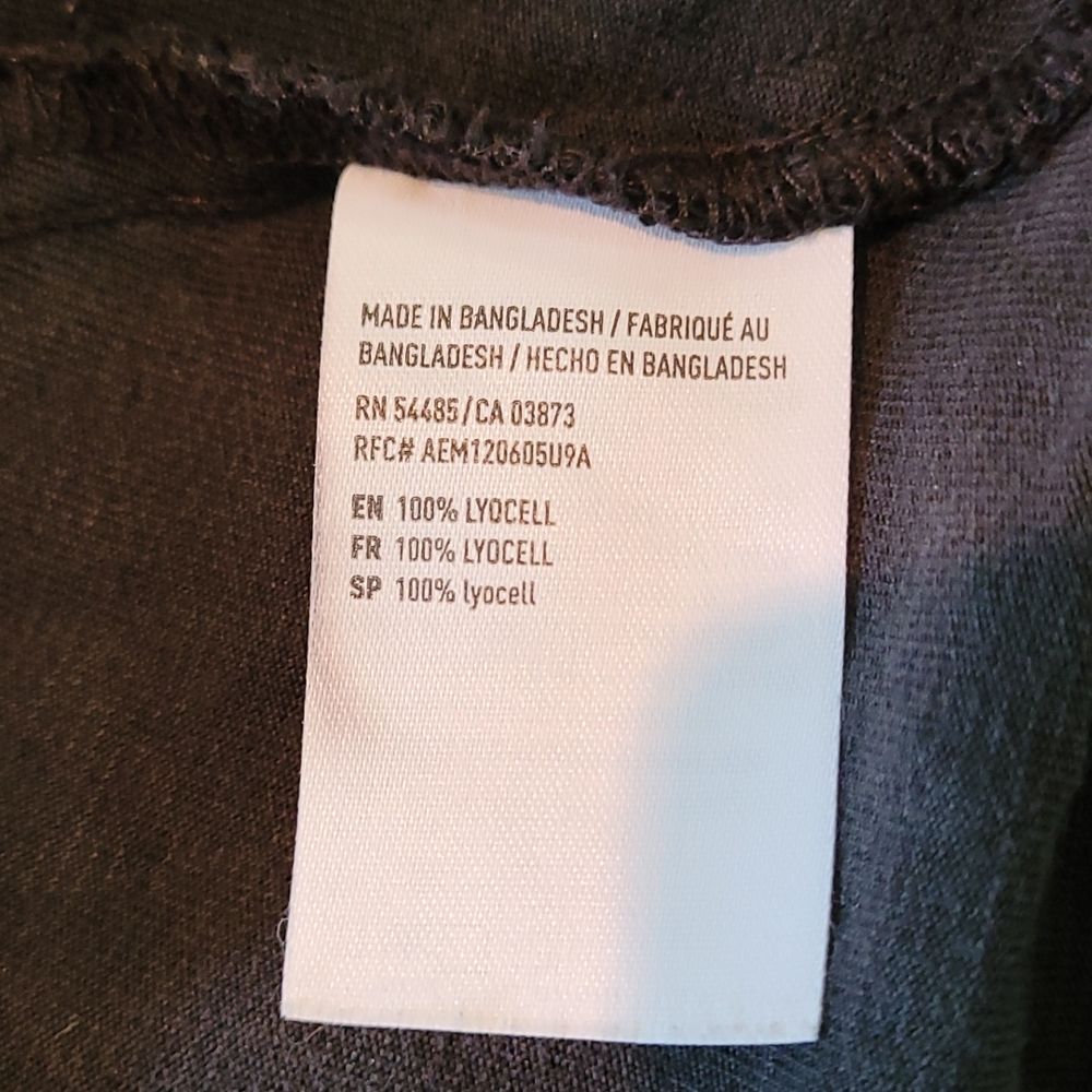 American Eagle Lyocell Assymetrical Jacket Women's Black Medium - Picture 6 of 6